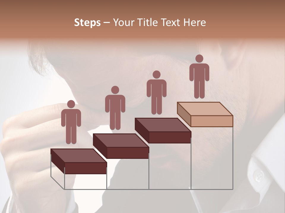 A Man Holding His Hand To His Face PowerPoint Template