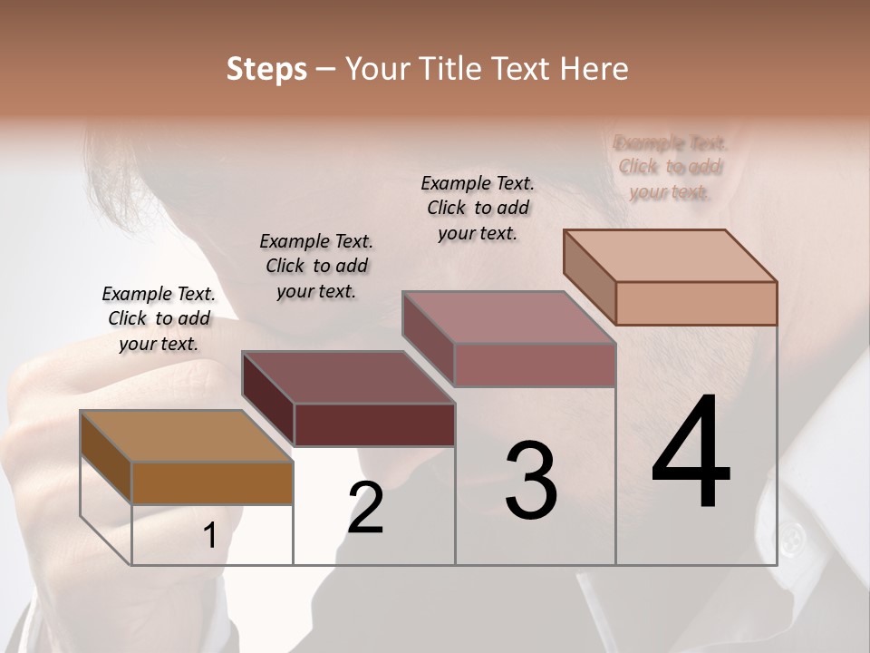 A Man Holding His Hand To His Face PowerPoint Template