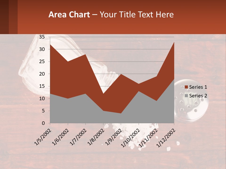 A Salt Shaker And A Scoop Of Salt On A Wooden Table PowerPoint Template