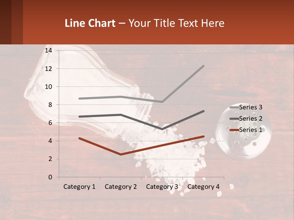 A Salt Shaker And A Scoop Of Salt On A Wooden Table PowerPoint Template