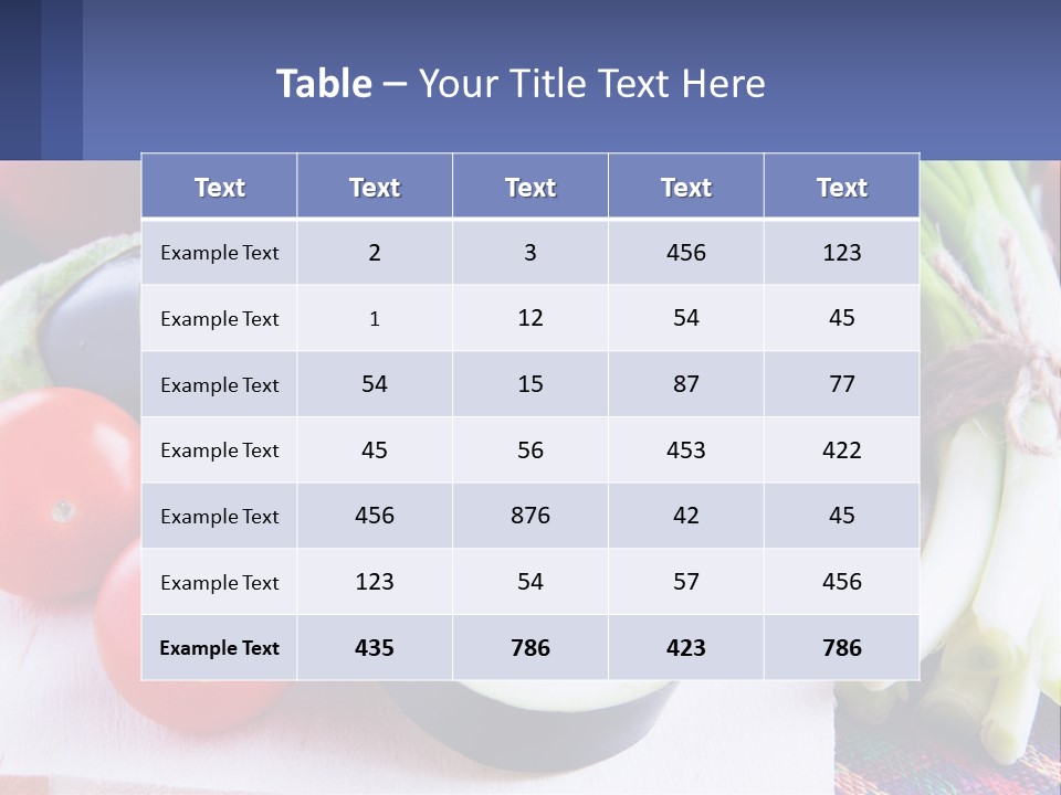 A Table Topped With Lots Of Different Types Of Vegetables PowerPoint Template
