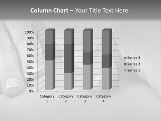 A Black And White Photo Of Two Hands Touching Each Other PowerPoint Template