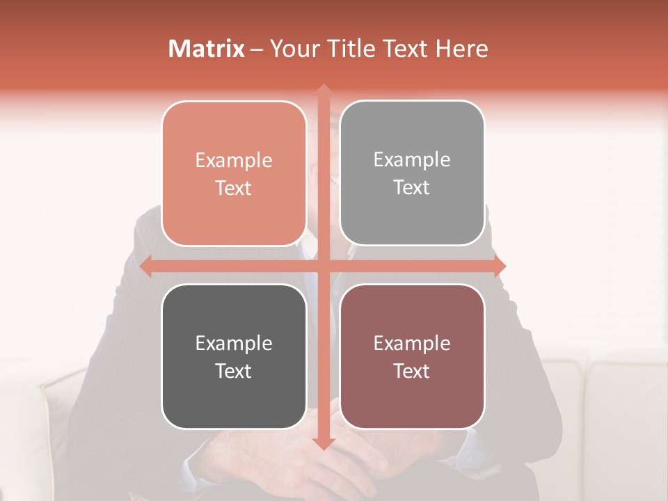 A Man In A Suit Is Holding A Sign PowerPoint Template