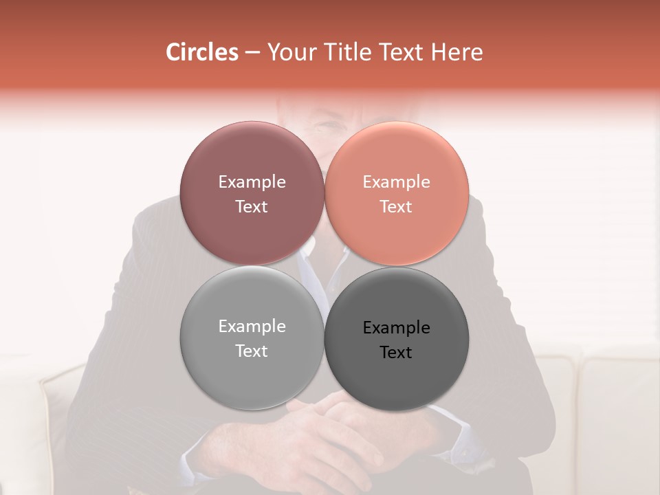 A Man In A Suit Is Holding A Sign PowerPoint Template