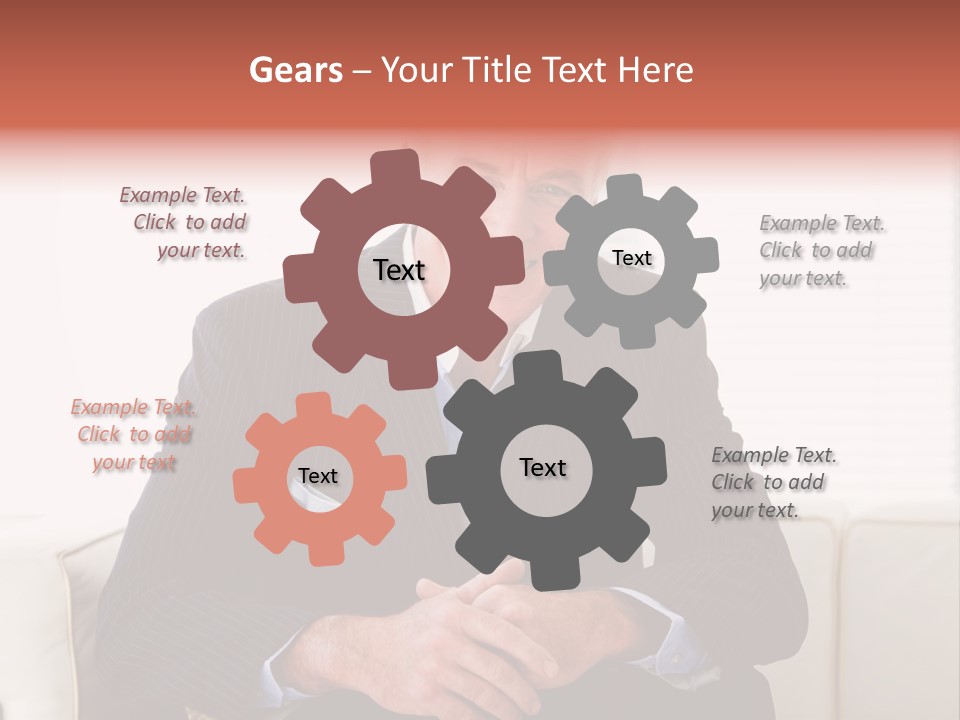 A Man In A Suit Is Holding A Sign PowerPoint Template