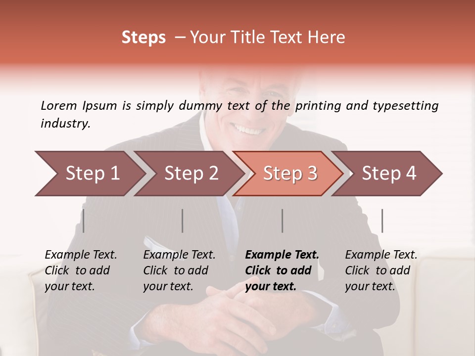 A Man In A Suit Is Holding A Sign PowerPoint Template