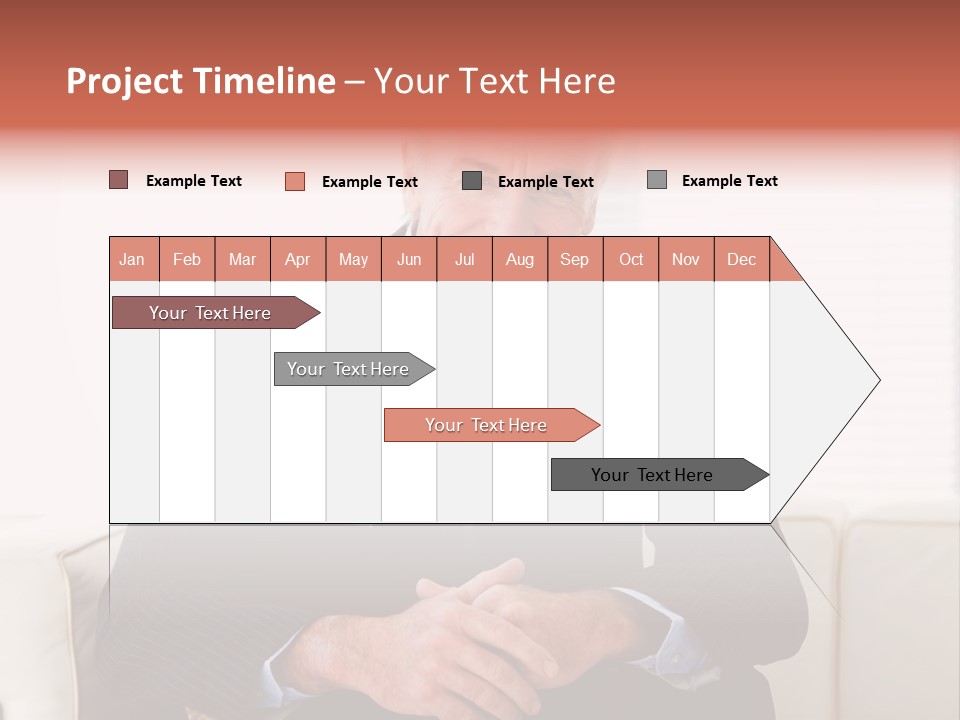 A Man In A Suit Is Holding A Sign PowerPoint Template