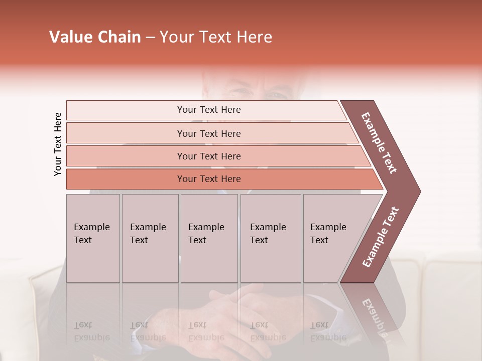 A Man In A Suit Is Holding A Sign PowerPoint Template