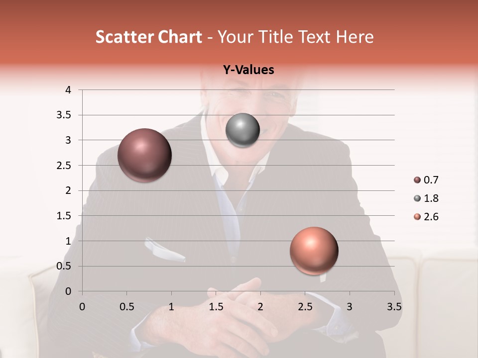 A Man In A Suit Is Holding A Sign PowerPoint Template