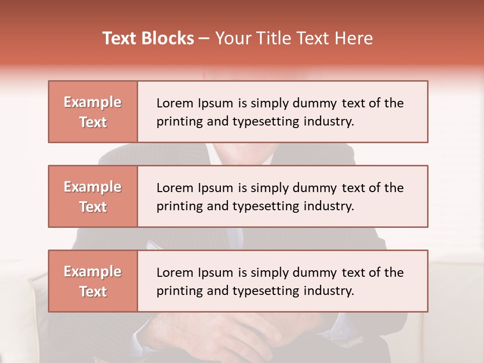 A Man In A Suit Is Holding A Sign PowerPoint Template