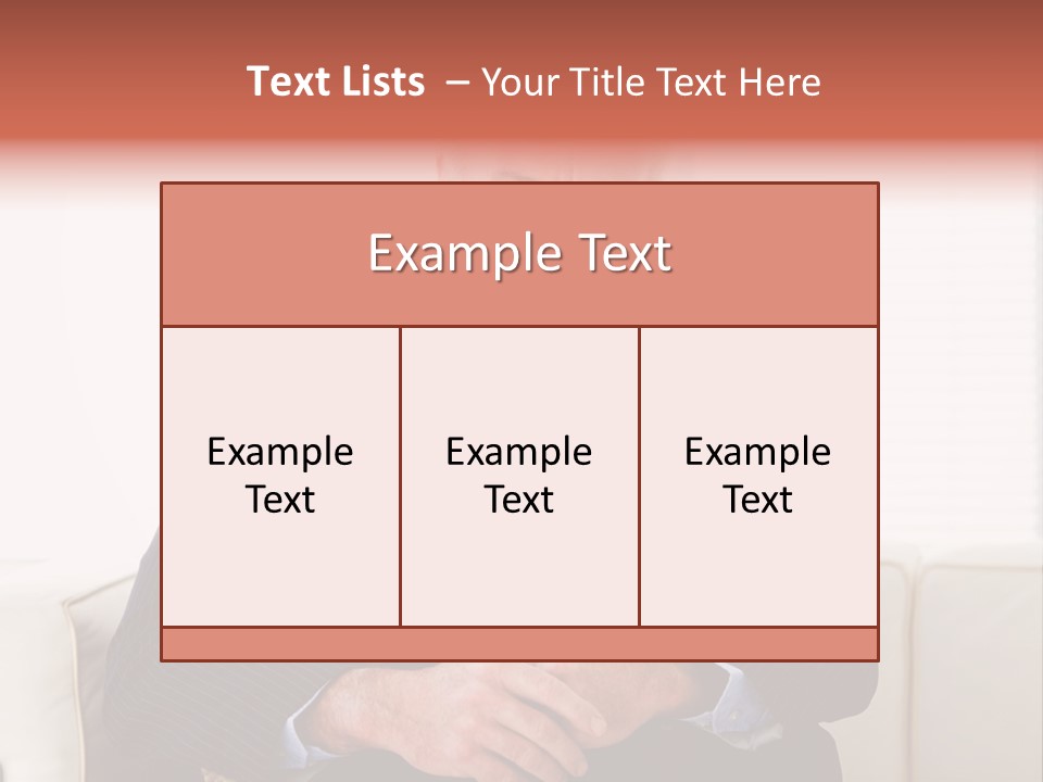 A Man In A Suit Is Holding A Sign PowerPoint Template