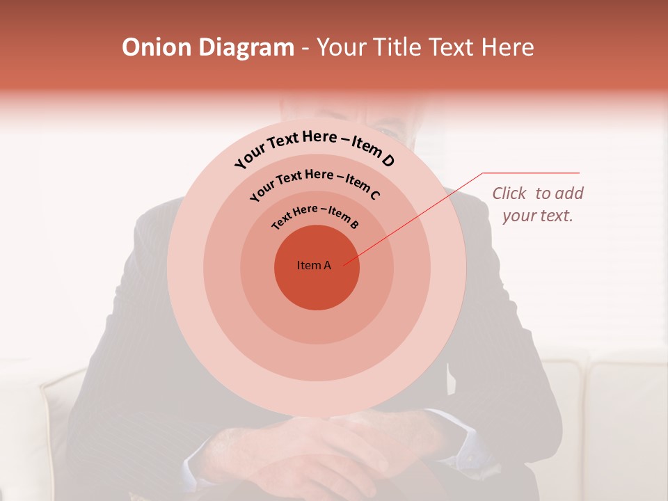 A Man In A Suit Is Holding A Sign PowerPoint Template