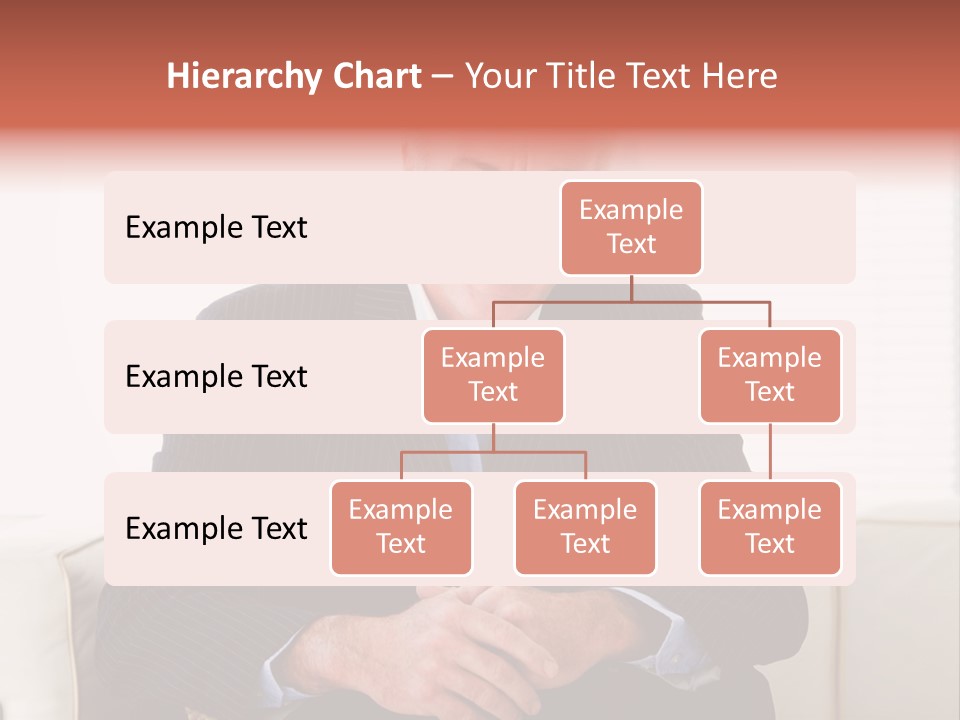 A Man In A Suit Is Holding A Sign PowerPoint Template