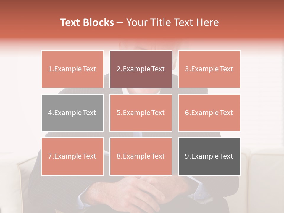 A Man In A Suit Is Holding A Sign PowerPoint Template