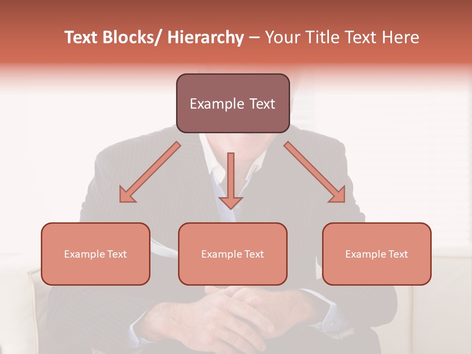 A Man In A Suit Is Holding A Sign PowerPoint Template