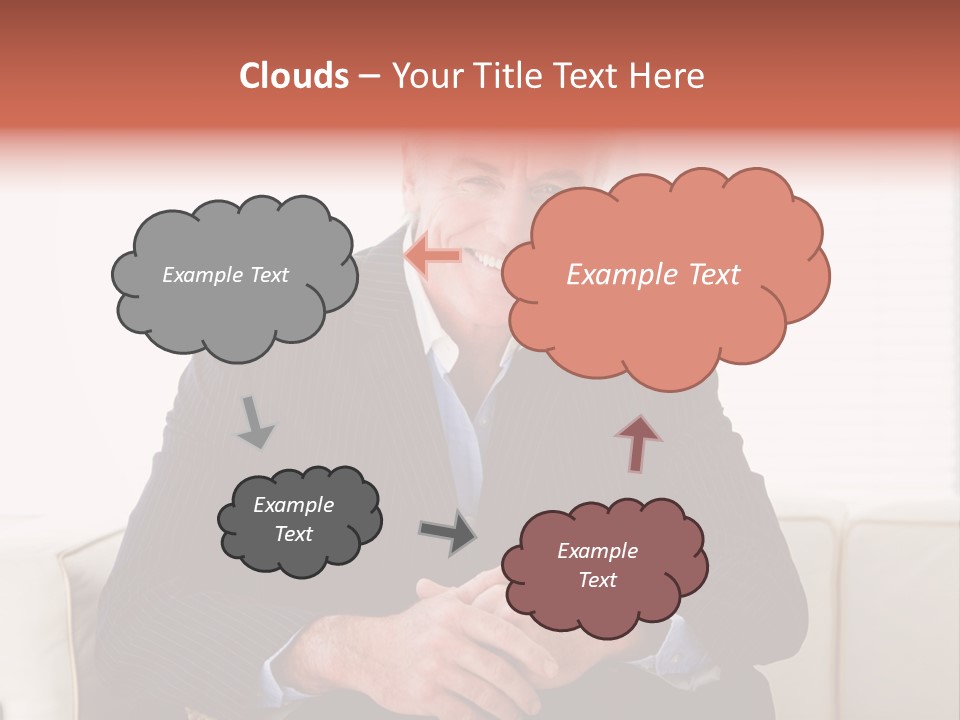 A Man In A Suit Is Holding A Sign PowerPoint Template