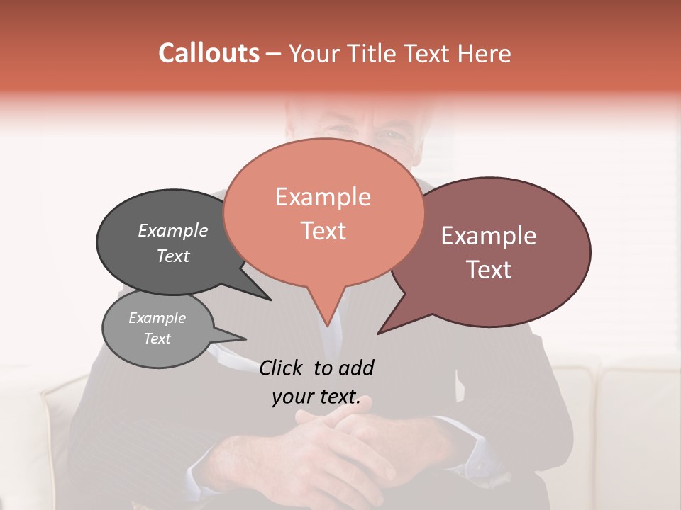 A Man In A Suit Is Holding A Sign PowerPoint Template