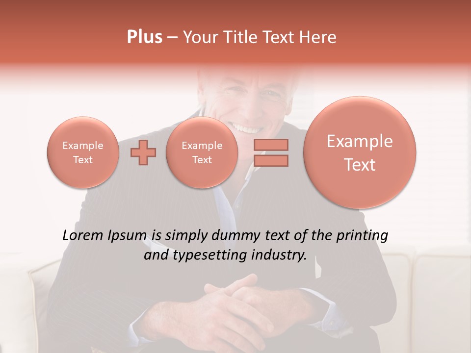 A Man In A Suit Is Holding A Sign PowerPoint Template