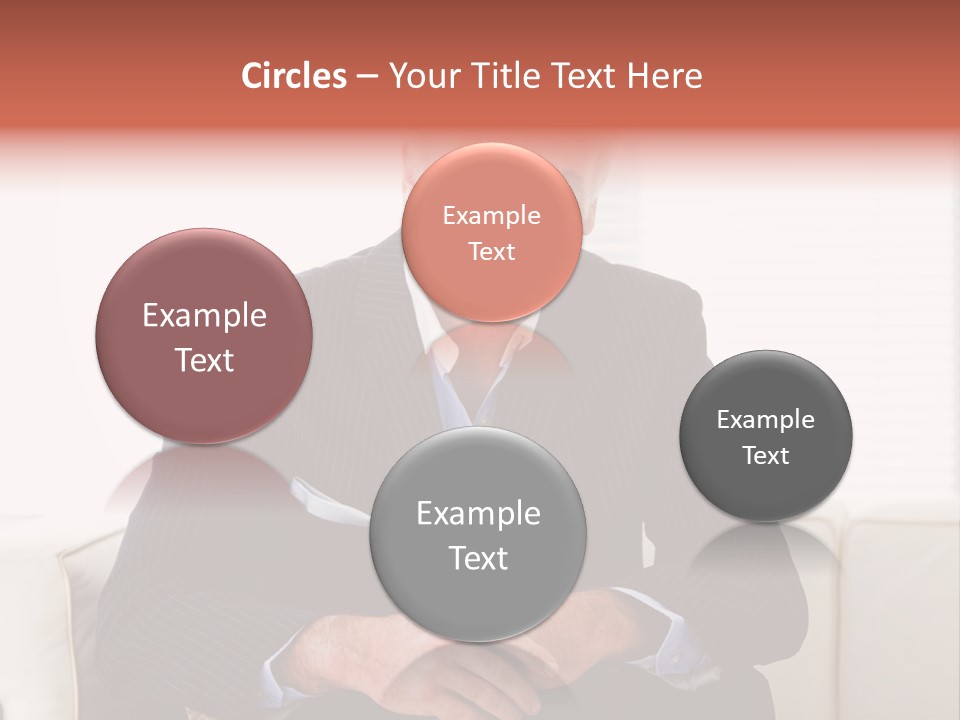 A Man In A Suit Is Holding A Sign PowerPoint Template