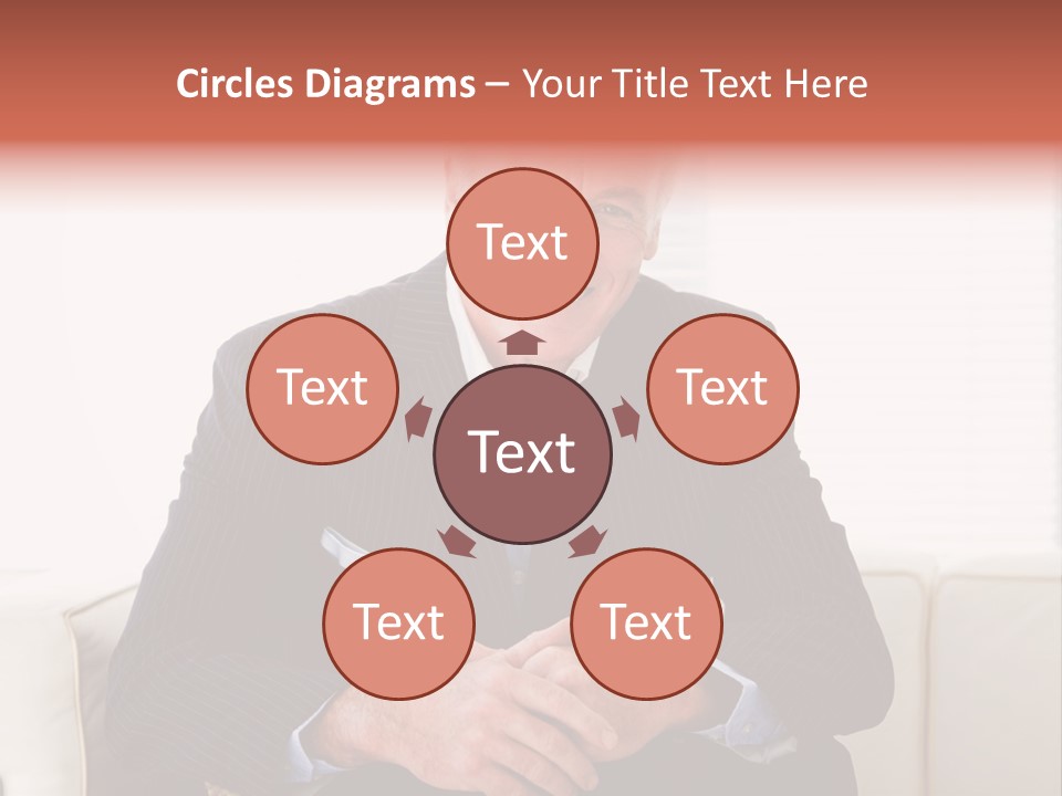 A Man In A Suit Is Holding A Sign PowerPoint Template