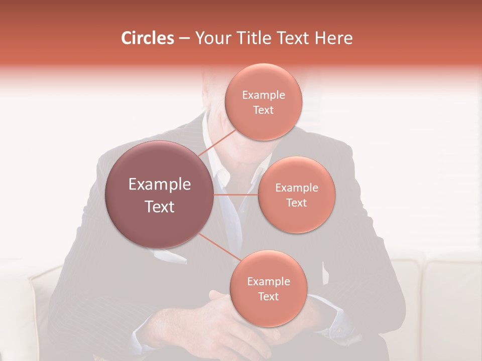 A Man In A Suit Is Holding A Sign PowerPoint Template