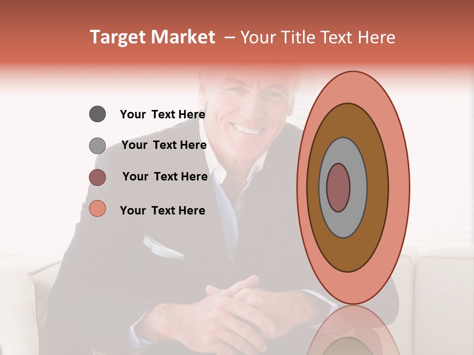 A Man In A Suit Is Holding A Sign PowerPoint Template