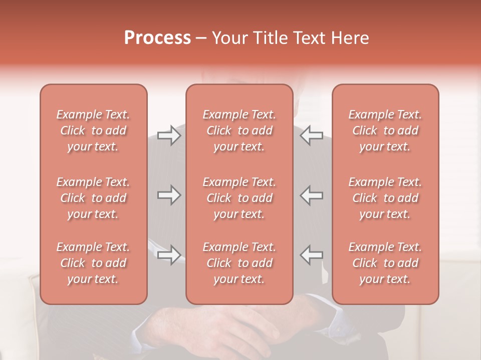 A Man In A Suit Is Holding A Sign PowerPoint Template