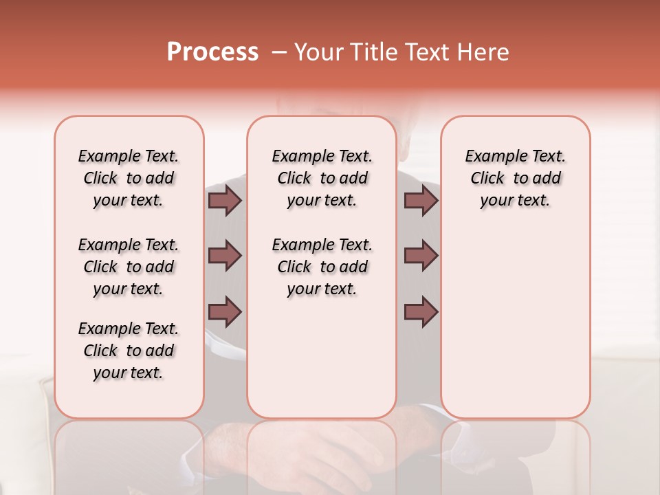 A Man In A Suit Is Holding A Sign PowerPoint Template