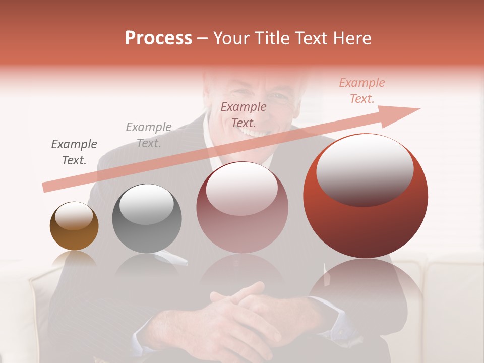 A Man In A Suit Is Holding A Sign PowerPoint Template