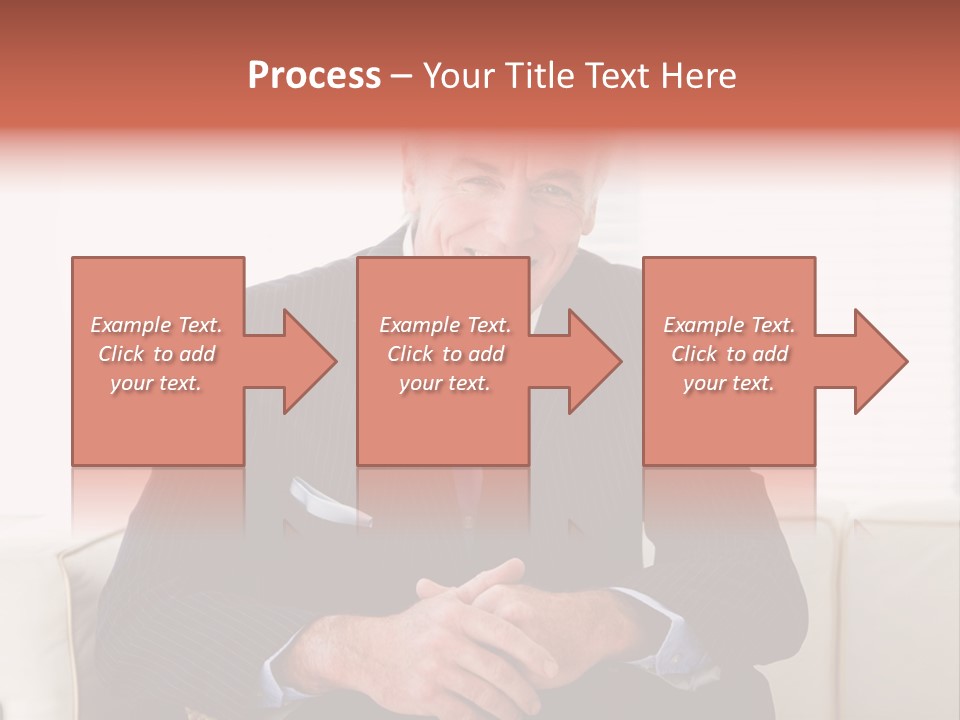 A Man In A Suit Is Holding A Sign PowerPoint Template