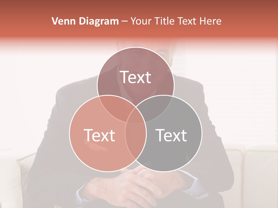 A Man In A Suit Is Holding A Sign PowerPoint Template