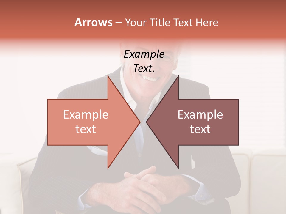 A Man In A Suit Is Holding A Sign PowerPoint Template