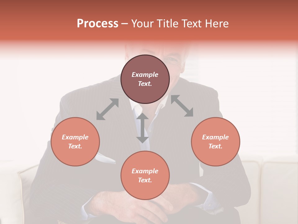 A Man In A Suit Is Holding A Sign PowerPoint Template