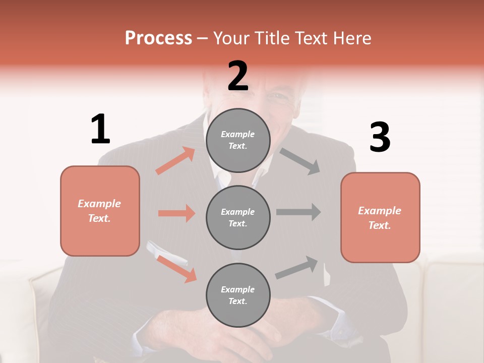 A Man In A Suit Is Holding A Sign PowerPoint Template