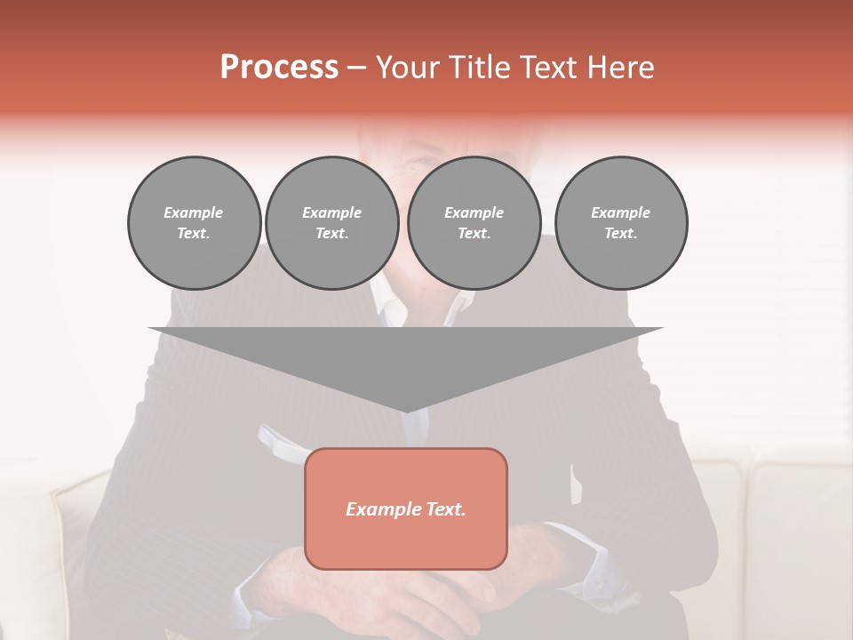 A Man In A Suit Is Holding A Sign PowerPoint Template