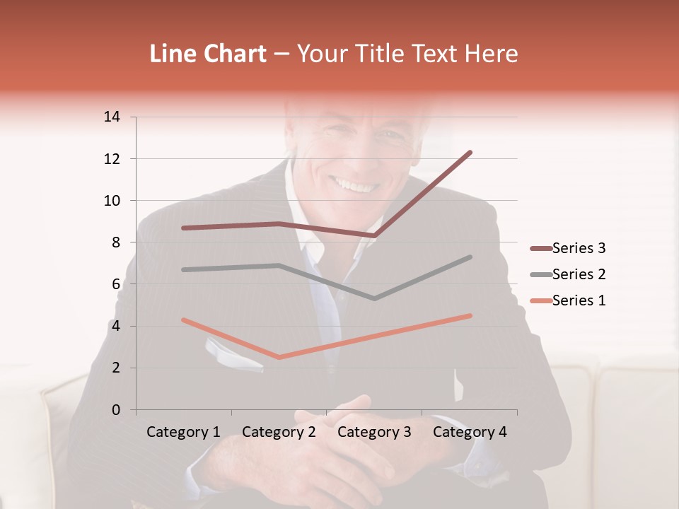 A Man In A Suit Is Holding A Sign PowerPoint Template