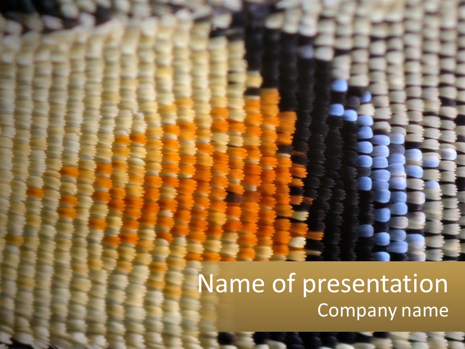 A Close Up Of A Pattern On A Wall PowerPoint Template