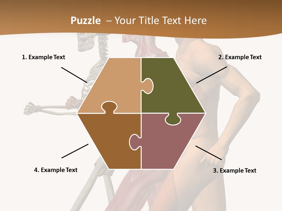 A Man And A Woman With Muscles Powerpoint Presentation PowerPoint Template