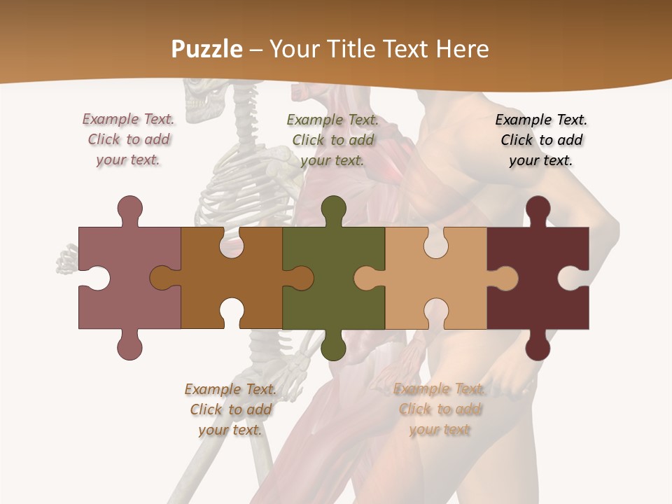 A Man And A Woman With Muscles Powerpoint Presentation PowerPoint Template