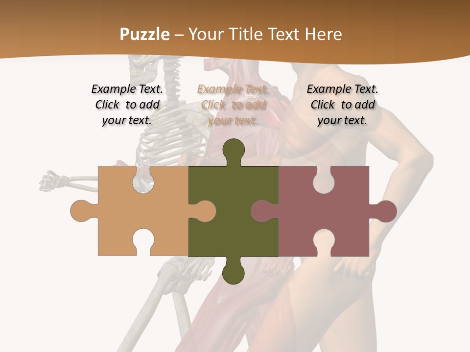 A Man And A Woman With Muscles Powerpoint Presentation PowerPoint Template