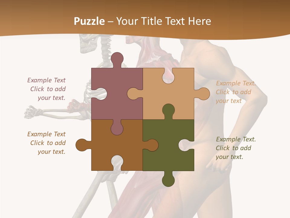 A Man And A Woman With Muscles Powerpoint Presentation PowerPoint Template