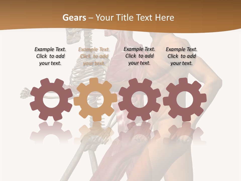 A Man And A Woman With Muscles Powerpoint Presentation PowerPoint Template