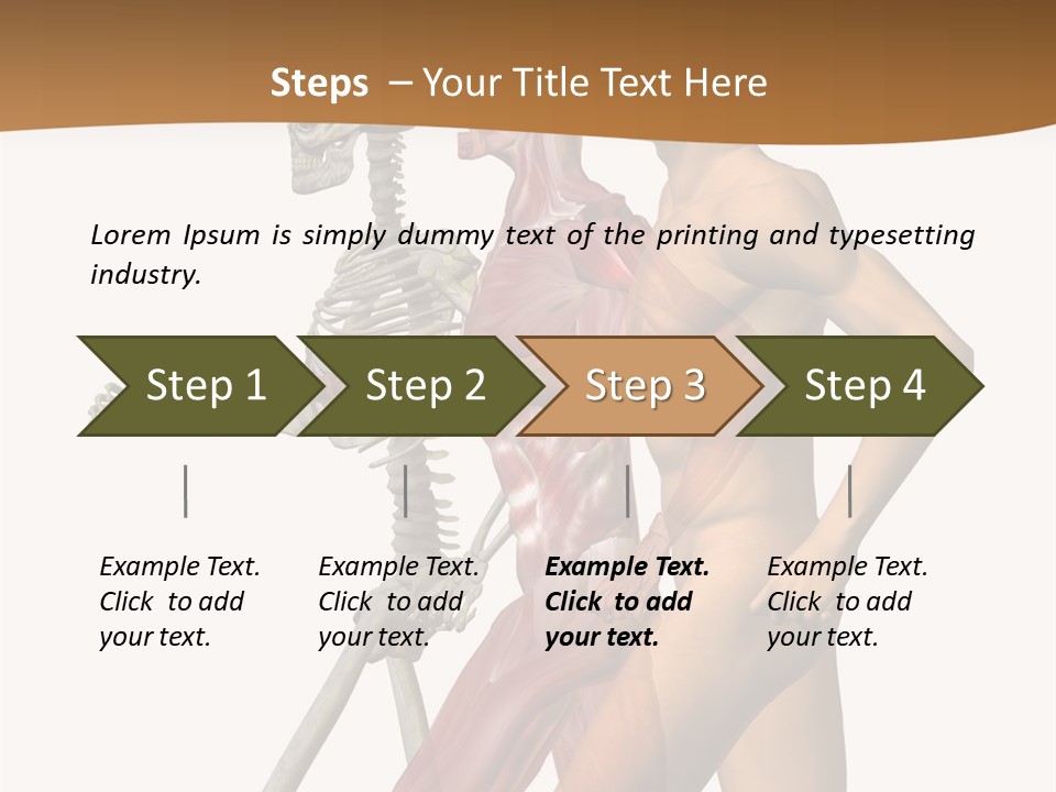 A Man And A Woman With Muscles Powerpoint Presentation PowerPoint Template