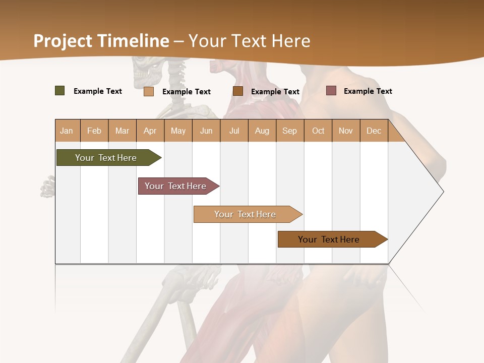 A Man And A Woman With Muscles Powerpoint Presentation PowerPoint Template