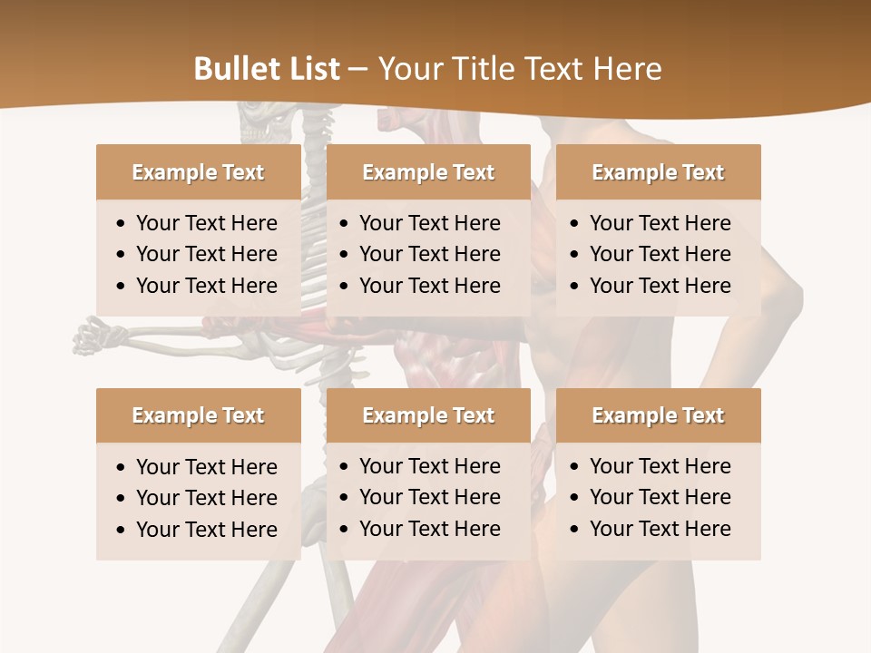 A Man And A Woman With Muscles Powerpoint Presentation PowerPoint Template