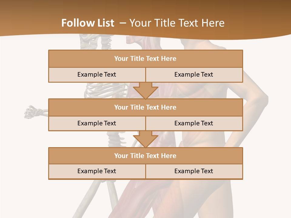 A Man And A Woman With Muscles Powerpoint Presentation PowerPoint Template