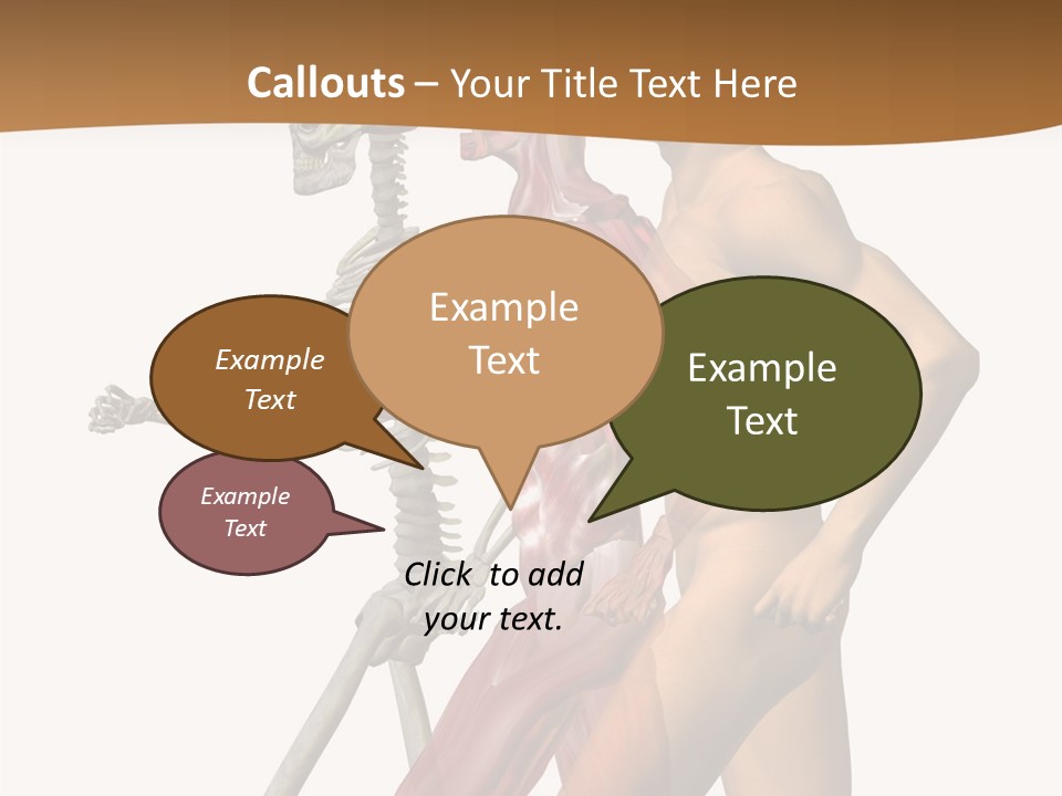 A Man And A Woman With Muscles Powerpoint Presentation PowerPoint Template