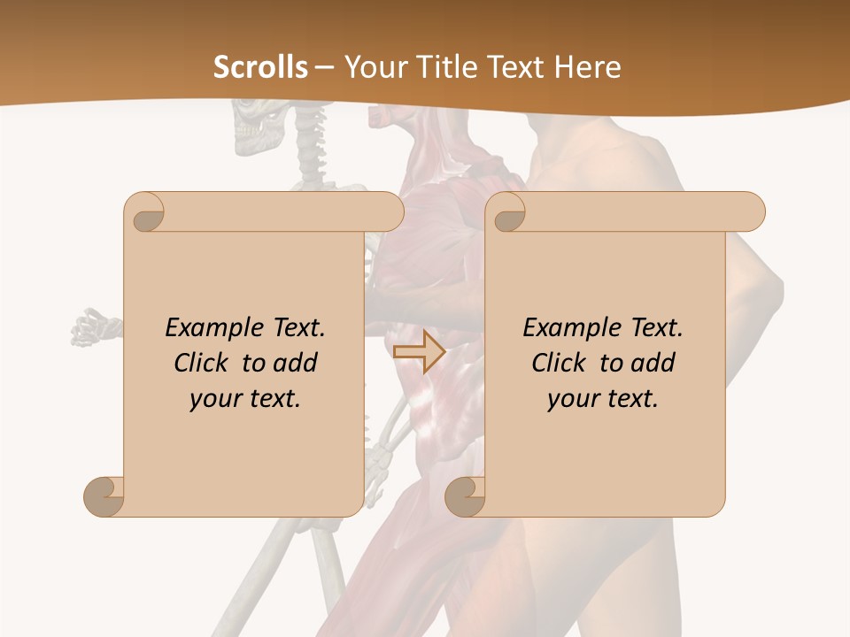 A Man And A Woman With Muscles Powerpoint Presentation PowerPoint Template