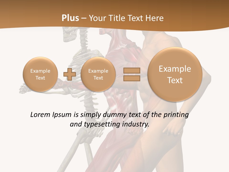 A Man And A Woman With Muscles Powerpoint Presentation PowerPoint Template