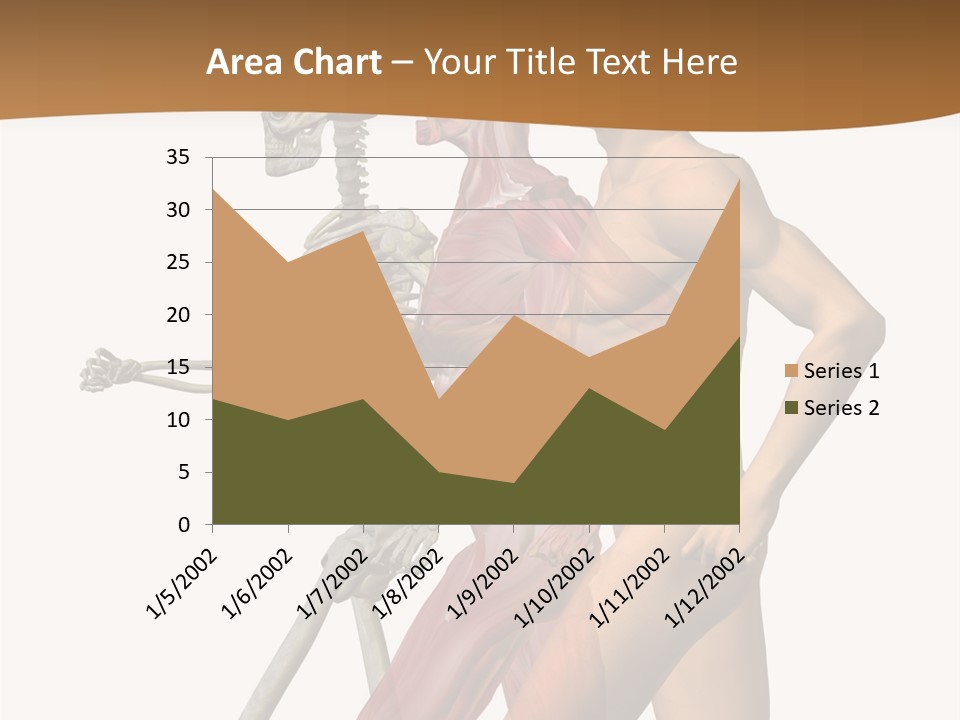 A Man And A Woman With Muscles Powerpoint Presentation PowerPoint Template
